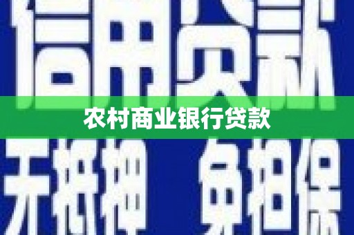 东明农村商业银行贷款