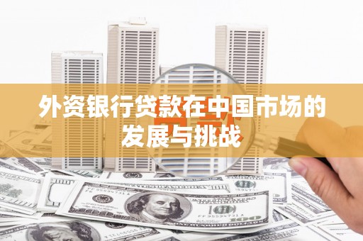 番路外资银行贷款在中国市场的发展与挑战