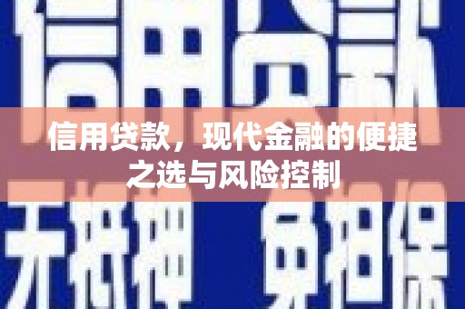 江华信用贷款，现代金融的便捷之选与风险控制