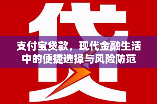 广汉支付宝贷款，现代金融生活中的便捷选择与风险防范