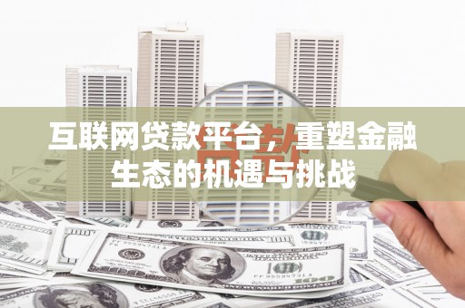 武胜互联网贷款平台，重塑金融生态的机遇与挑战