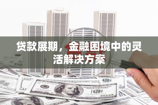 清丰贷款展期，金融困境中的灵活解决方案
