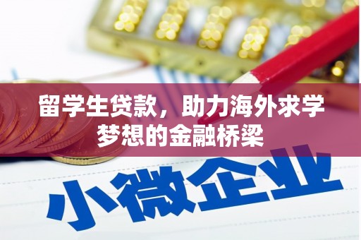 娄烦留学生贷款，助力海外求学梦想的金融桥梁