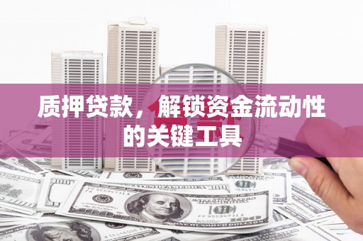 永寿质押贷款，解锁资金流动性的关键工具