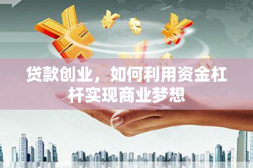 高树贷款创业，如何利用资金杠杆实现商业梦想