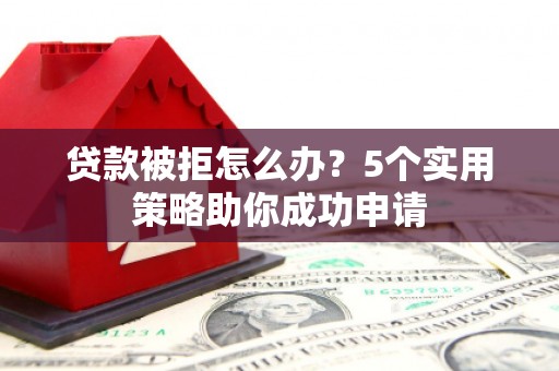狮潭贷款被拒怎么办？5个实用策略助你成功申请