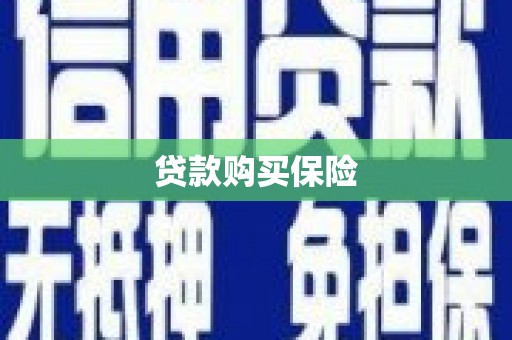 乌拉特后旗贷款购买保险