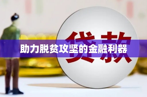 中坜助力脱贫攻坚的金融利器