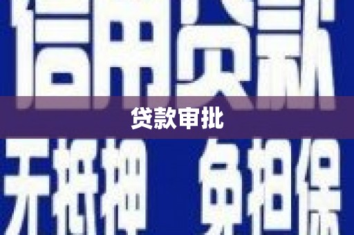小金贷款审批